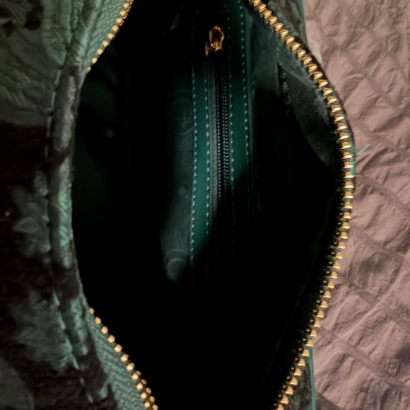 Wicked Oz Green Floral Emerald Crossbody handbag - Picture 6 of 8